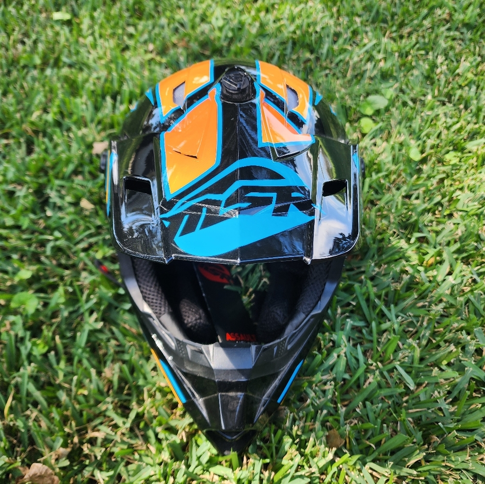 MSR Black and Orange Helmet